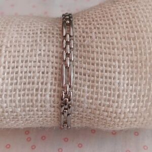 Silver Tone Link Bracelet